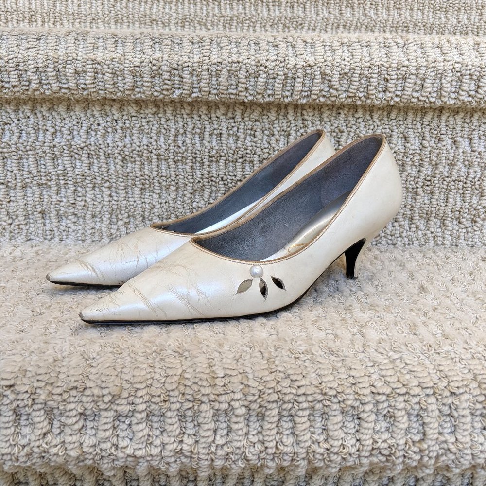Rare Vintage White Heels